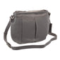 Mancini Pebbled Scarlet Leather Crossbody Hobo Bag