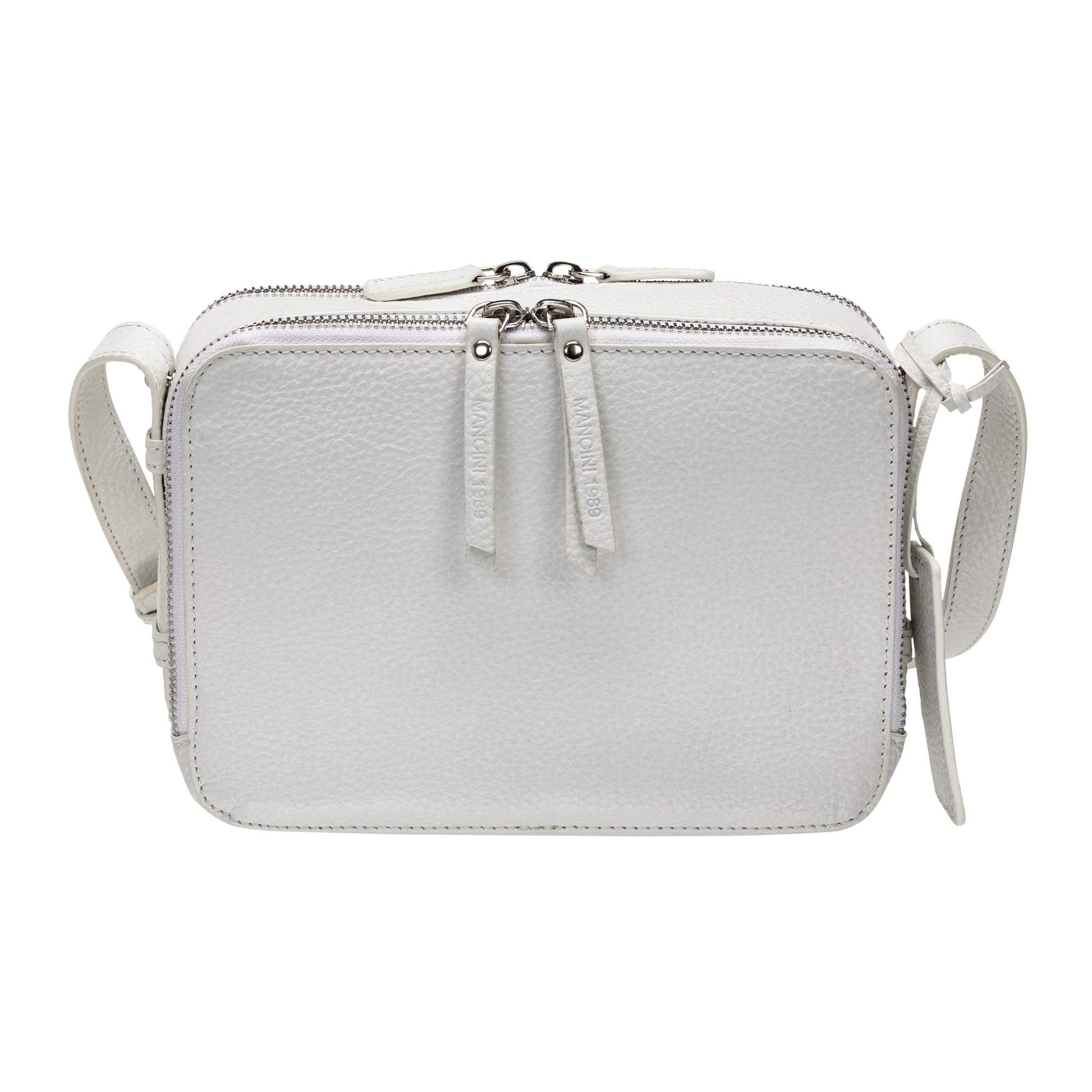 Mancini Pebbled Rachel Camera Style Leather Crossbody Bag