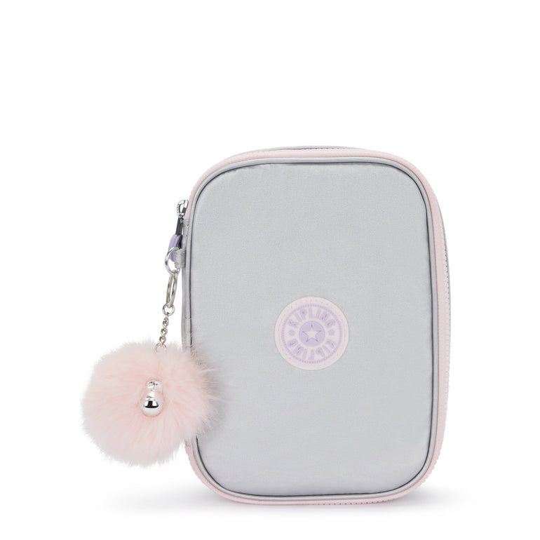 Kipling 100 Pens Metallic Case - Silver Glow Metallic