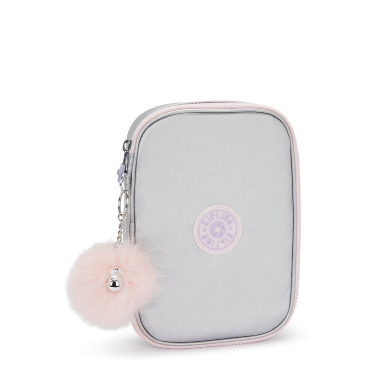 Kipling 100 Pens Metallic Case - Silver Glow Metallic