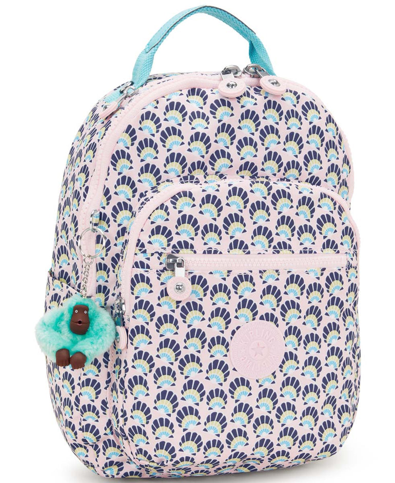 Kipling Seoul Small Printed Tablet Backpack - Geo Shell