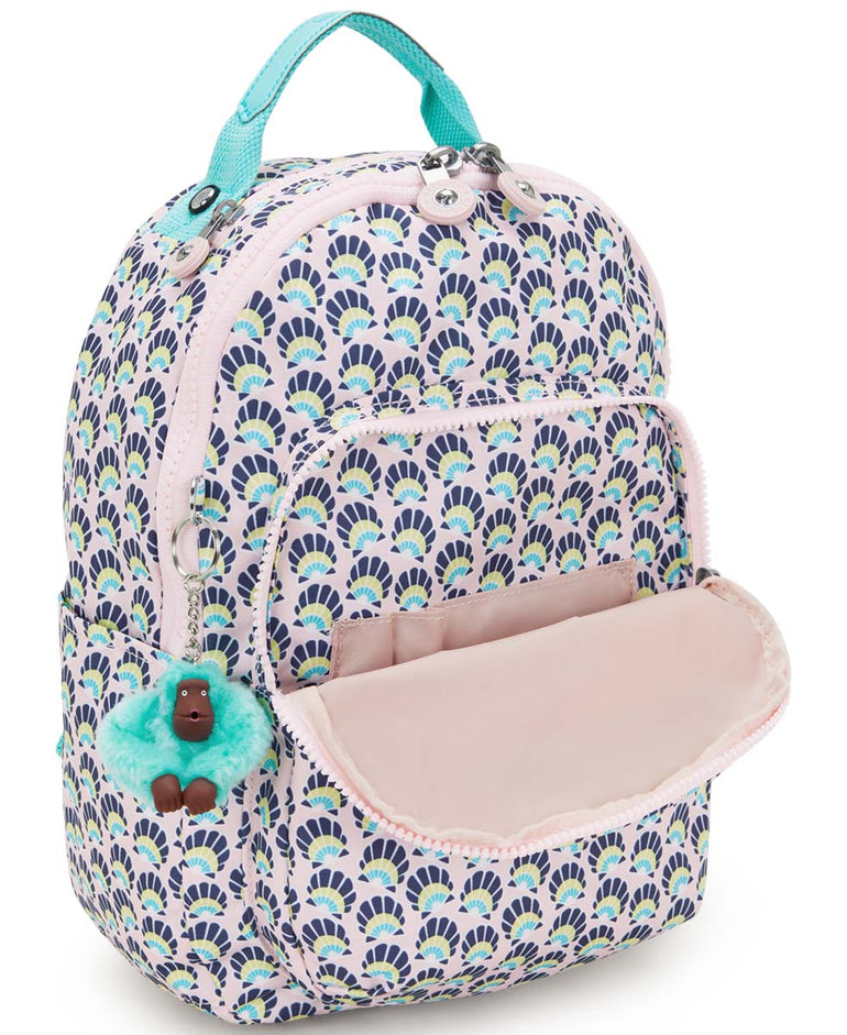 Kipling Seoul Small Printed Tablet Backpack - Geo Shell