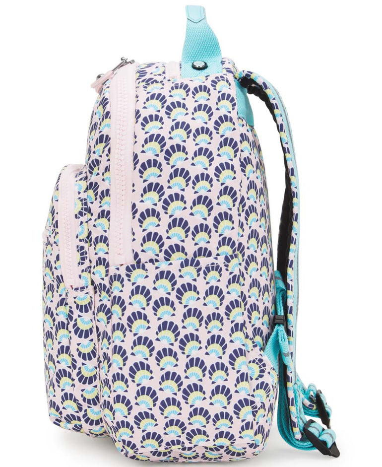 Kipling Seoul Small Printed Tablet Backpack - Geo Shell