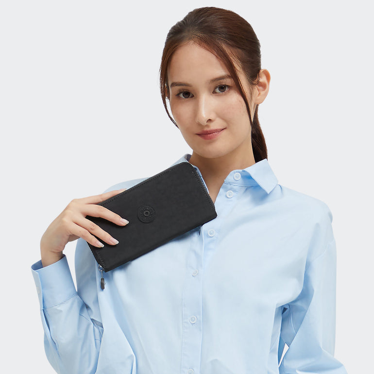 Kipling Money World Wallet - Black Noir