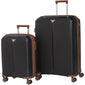 Mancini St. Lucia Collection Polypropylene Spinner Luggage 2-Piece Set (Carry-On & Large)