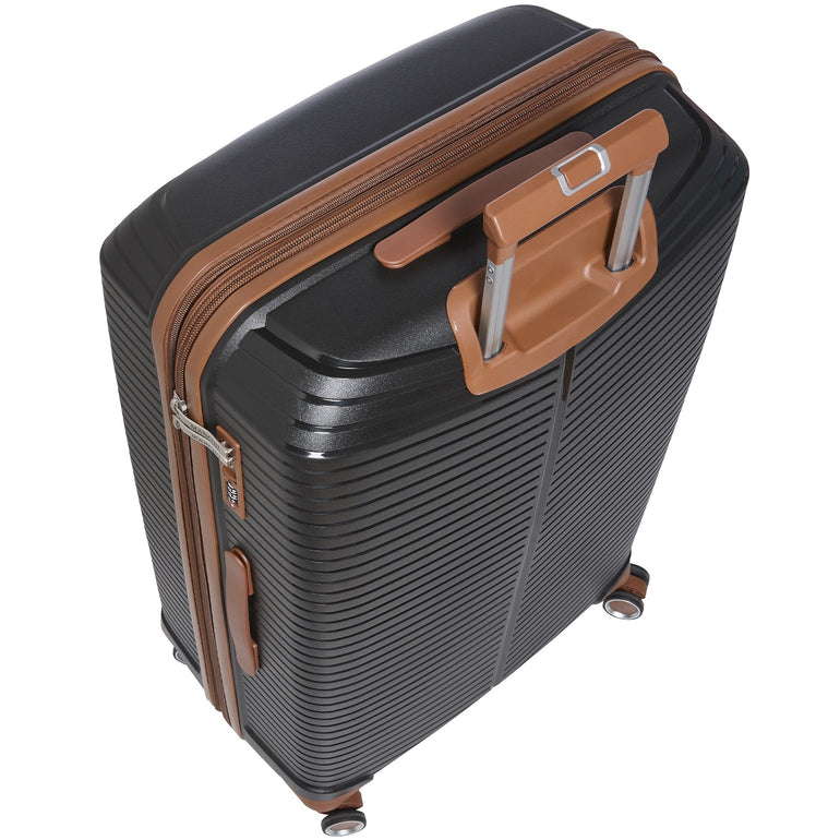 Mancini St. Lucia Collection Polypropylene Spinner Luggage 2-Piece Set (Carry-On & Large)