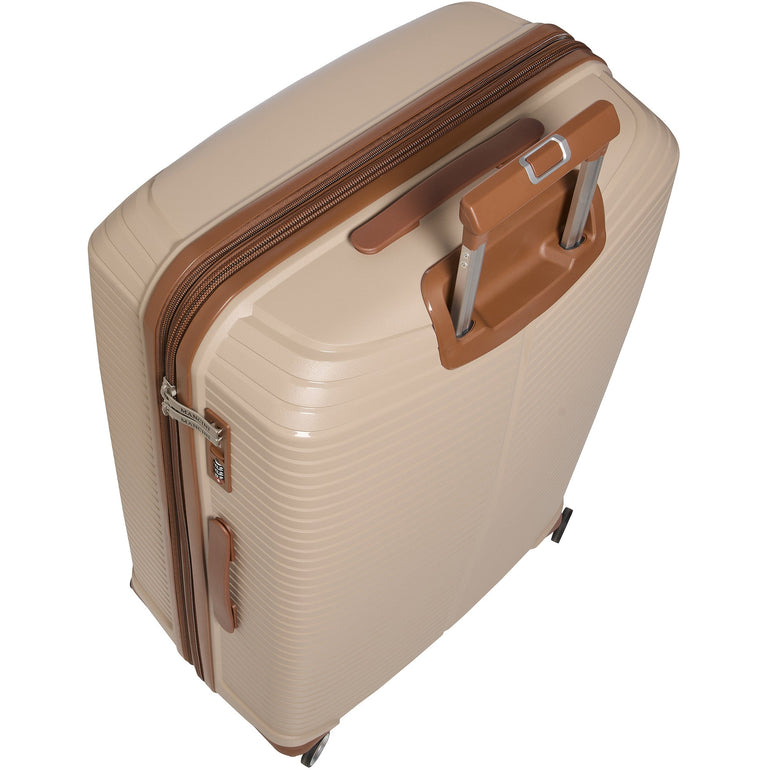 Mancini St. Lucia Collection Polypropylene Spinner Luggage 2-Piece Set (Carry-On & Large)
