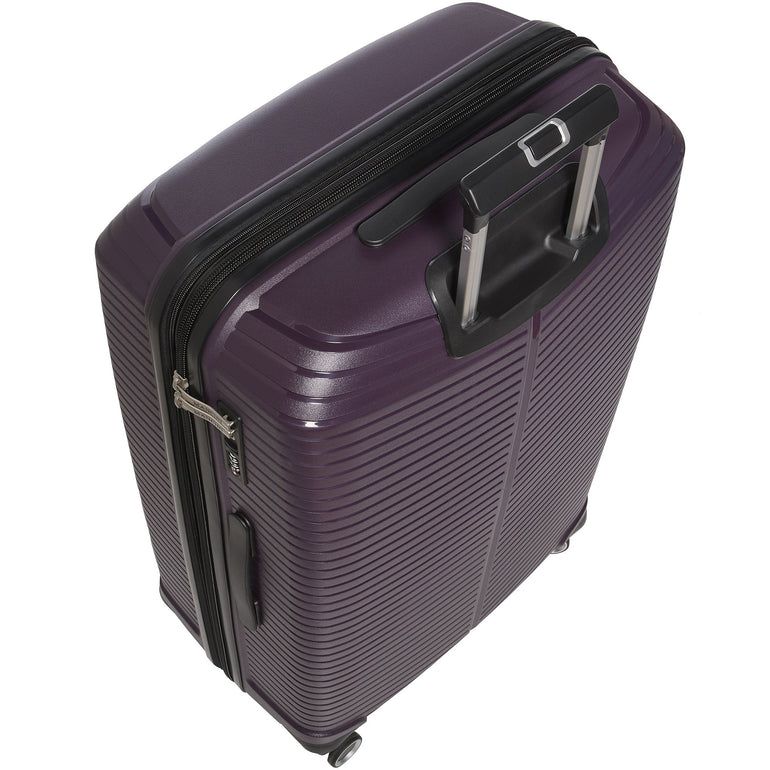Mancini St. Lucia Collection Polypropylene Spinner Luggage 2-Piece Set (Carry-On & Large)