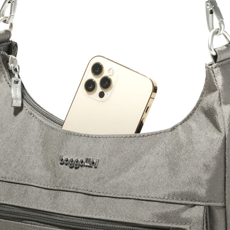 Baggallini Modern Pocket Half Moon Bag
