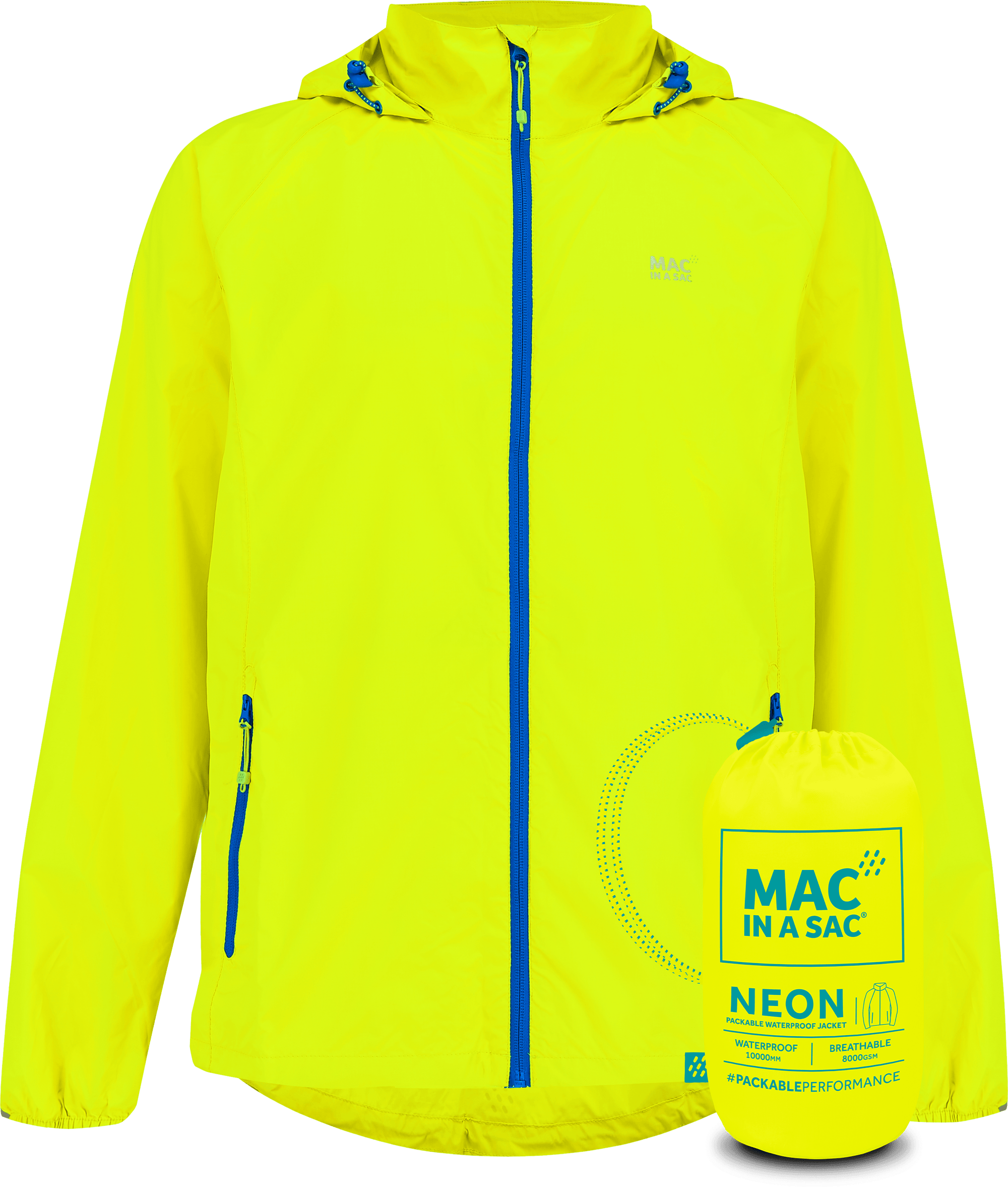 Mac In A Sac NEON 2 Jacket - Neon Yellow