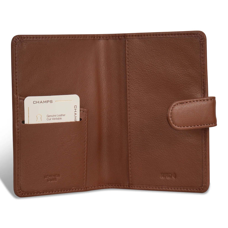 Champs Onyx Leather Passport Case