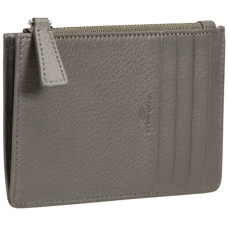 Mancini BASKET WEAVE RFID Secure Card Case and Coin Pocket