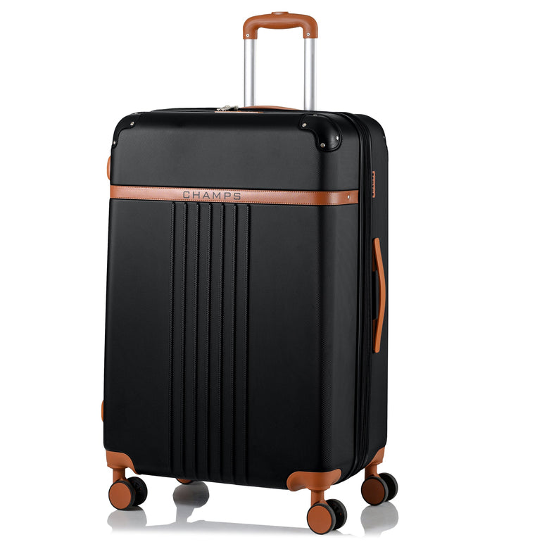 Champs Vintage Expandable 2-Piece Luggage Set (Carry-On & Large)