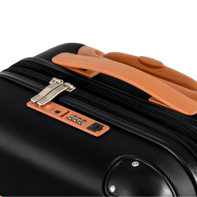 Champs Vintage Expandable 2-Piece Luggage Set (Carry-On & Large)