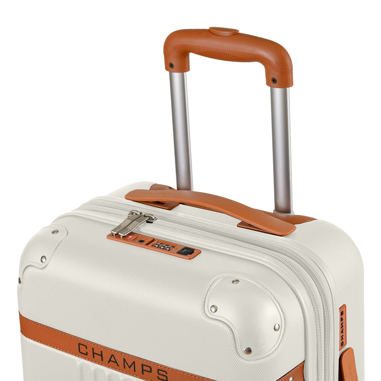 Champs Vintage Expandable 2-Piece Luggage Set (Carry-On & Large)
