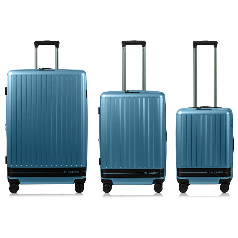Champs Fresh II Expandable 3-Piece Luggage Set