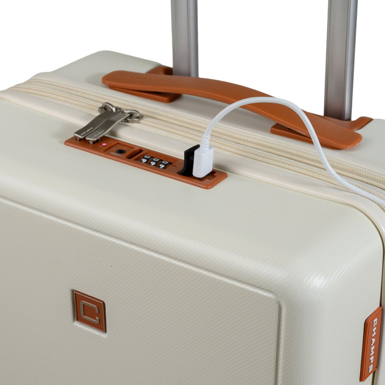 Champs Vintage Muse Expandable 3-Piece Luggage Set