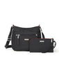 Baggallini Uptown Bagg With RFID Phone Wristlet - Black Cheetah