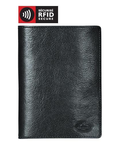 Mancini EQUESTRIAN-2 Collection Deluxe Passport Wallet - Black
