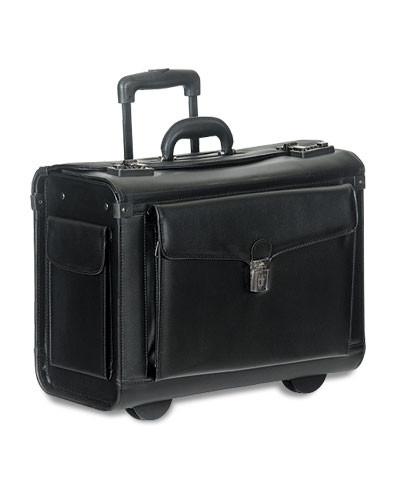 Mancini BUSINESS Collection Wheeled Catalog Case - Black