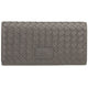 Mancini BASKET WEAVE RFID Secure Trifold Wallet - Grey