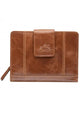 Mancini CASABLANCA Ladies' RFID Secure Medium Clutch Wallet - Cognac