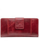 Mancini CASABLANCA Ladies' RFID Secure Clutch Wallet - Red
