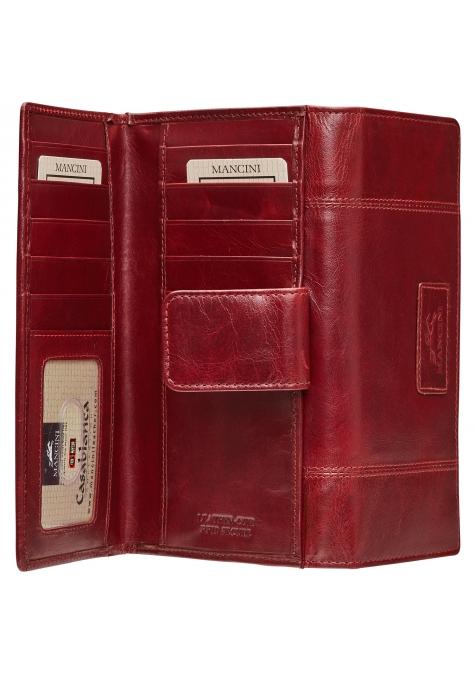 Mancini CASABLANCA Ladies' RFID Secure Medium Clutch Wallet