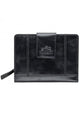 Mancini CASABLANCA Ladies' RFID Secure Medium Clutch Wallet - Black