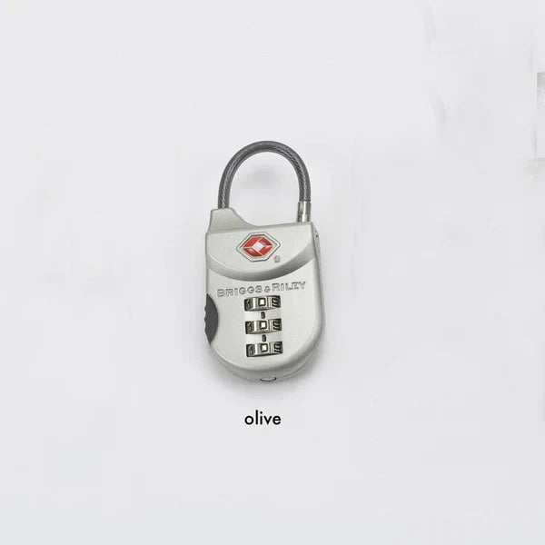 Briggs & Riley TSA Cable Luggage Lock (Metal) - Olive