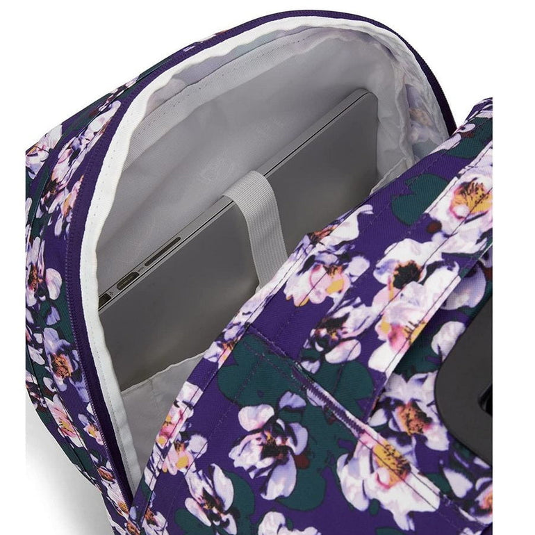 Jansport Driver 8 Wheeled Backpack - Purple Petals