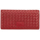 Mancini BASKET WEAVE RFID Secure Trifold Wallet - Red