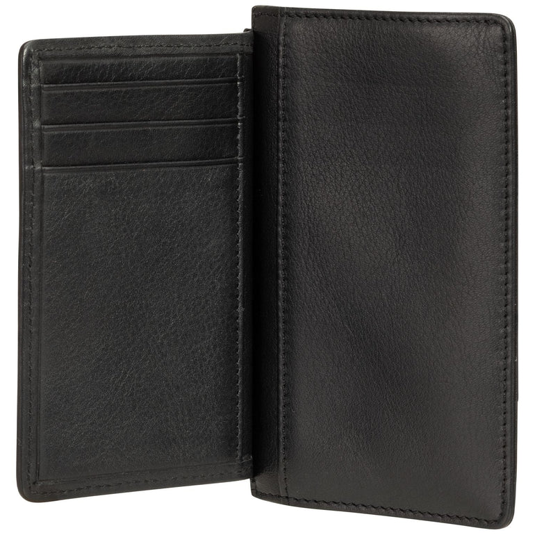 Mancini BASKET WEAVE RFID Secure Card Case and Coin Pocket